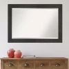 Kirklands Home Framed Mirrors|Espresso Plank Beveled Mirror