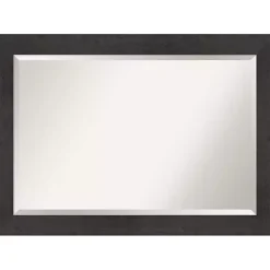 Kirklands Home Framed Mirrors|Espresso Plank Beveled Mirror