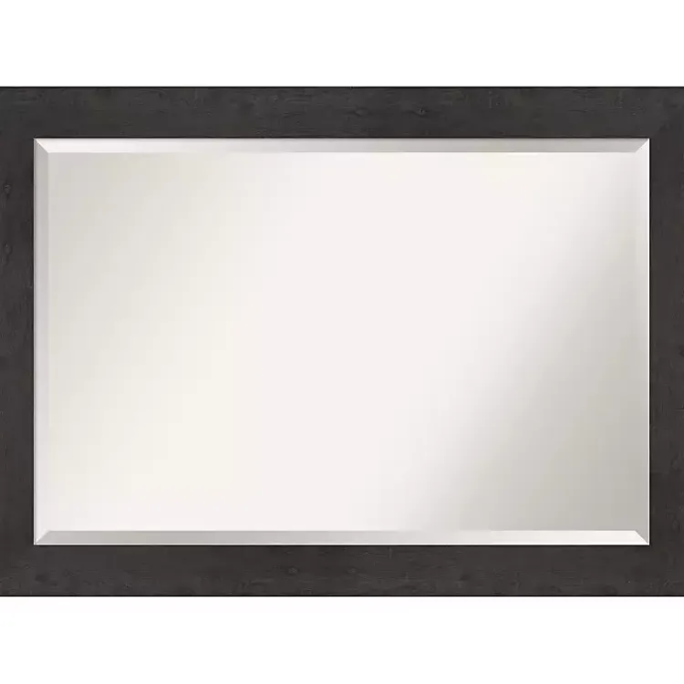 Kirklands Home Framed Mirrors|Espresso Plank Beveled Mirror