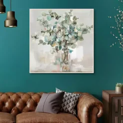 Kirklands Home Canvas Art|Essential s II Framed Canvas Print, 35x35 in. Green