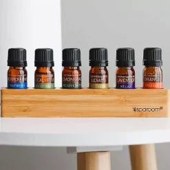 Clearance Essential Oil Variety Pack with Bamboo Holder Home Fragrance