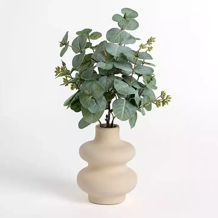 Clearance Eucalyptus Arrangement in Bubble Vase Arrangements & Greenery