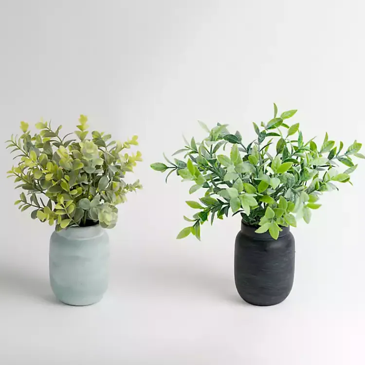 Online Eucalyptus Arrangements in Mason Jars, Set of 2 Arrangements & Greenery
