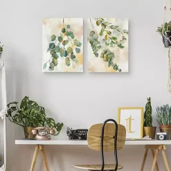 Kirklands Home Canvas Art|Eucalyptus I & II Canvas Art Prints, Set of 2