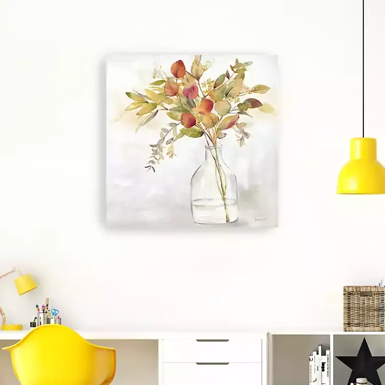 Kirklands Home Canvas Art|Eucalyptus Vase Spice I Canvas Art Print