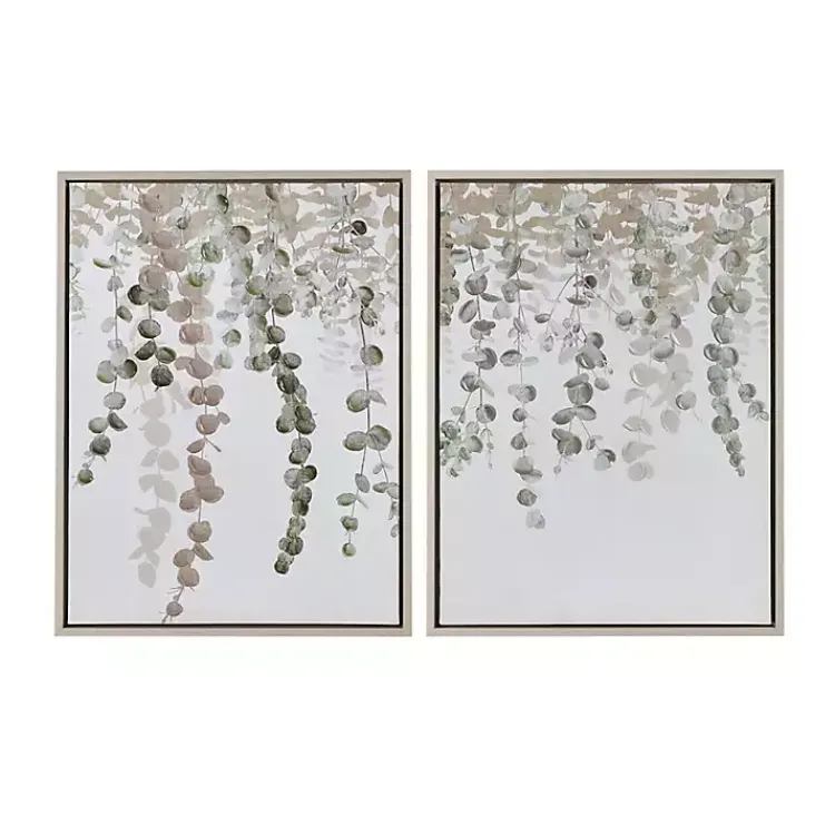Kirklands Home Canvas Art|Eucalyptus Waterfall Canvas Art Prints, Set of 2