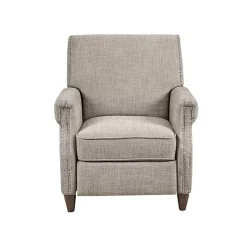 Kirklands Home Accent Chairs|Evanston Push-Back Sand Recliner Gray