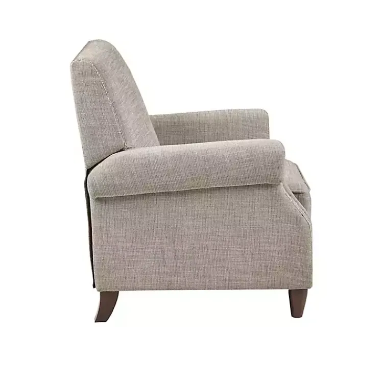 Kirklands Home Accent Chairs|Evanston Push-Back Sand Recliner Gray