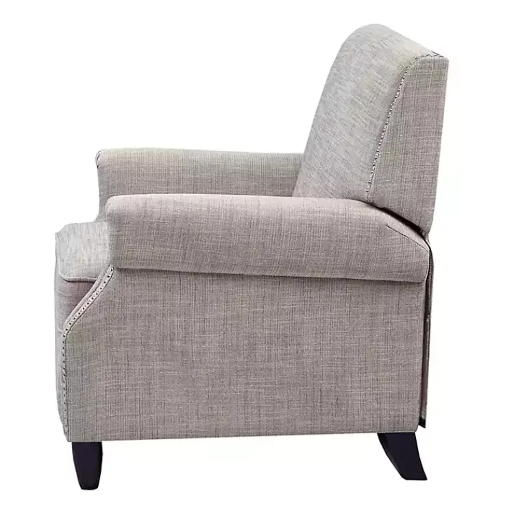 Kirklands Home Accent Chairs|Evanston Push-Back Sand Recliner Gray