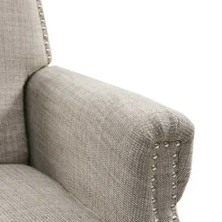 Kirklands Home Accent Chairs|Evanston Push-Back Sand Recliner Gray