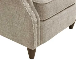 Kirklands Home Accent Chairs|Evanston Push-Back Sand Recliner Gray