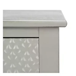 Kirklands Home Accent & End Tables|Evelina Textured Single Drawer Accent Table Gray