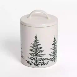 Kirklands Home Serving & Entertaining|Evergreen Ceramic Canister