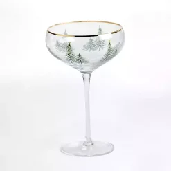 Kirklands Home Glassware & Drinkware|Evergreen Coupe Glass