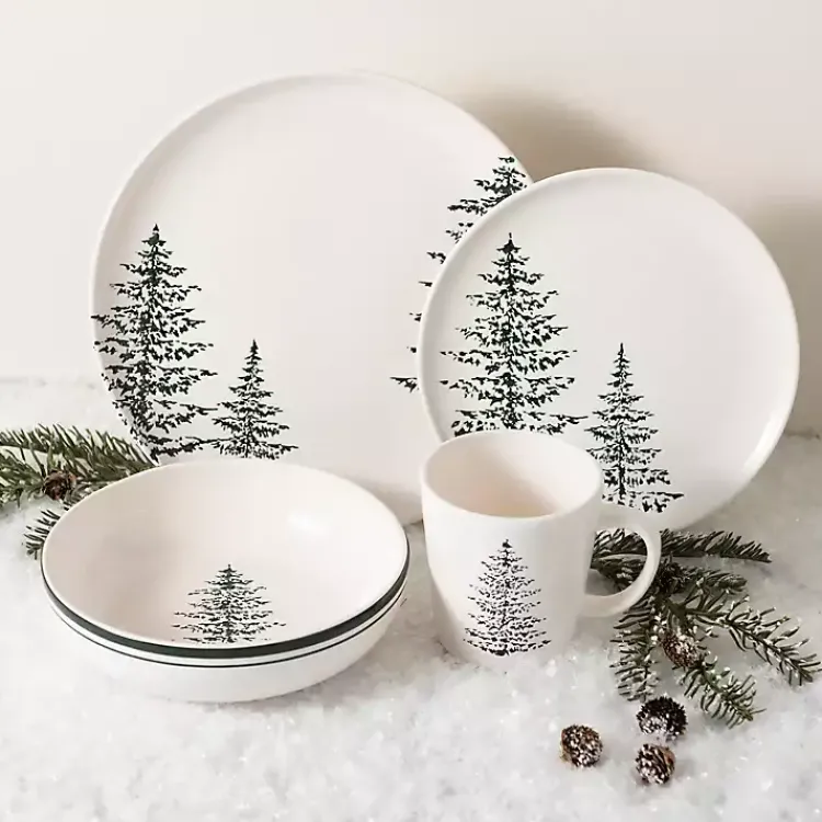 Hot Evergreen Dinner Bowl Christmas Dining & Entertaining