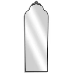 Kirklands Home Full Length & Floor Mirrors|Everlaine Modern Victorian Leaner Mirror Black