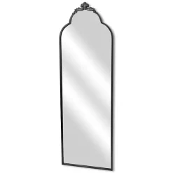 Kirklands Home Full Length & Floor Mirrors|Everlaine Modern Victorian Leaner Mirror Black