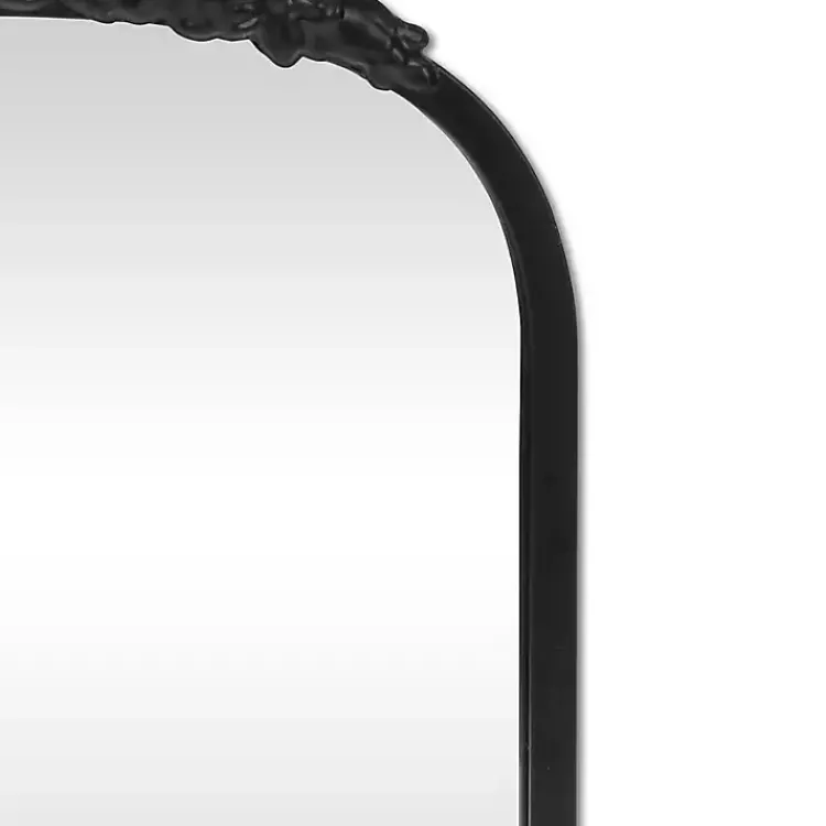 Kirklands Home Decorative Mirrors|Everlaine Modern Victorian Wall Mirror Black