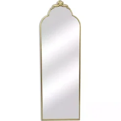 Kirklands Home Full Length & Floor Mirrors|Everlaine Modern Victorian Leaner Mirror Gold