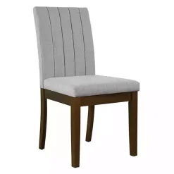 Kirklands Home Dining Chairs|Everly Upholstered Dining Chairs, Set of 2 Gray