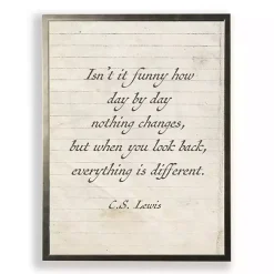 Kirklands Home Wall Quotes & Signs|Everything is Different Wall Plaque White