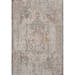 Kirklands Home Outdoor Rugs|Faded Turkish Indoor/Outdoor Area Rug, 7x9 Ivory