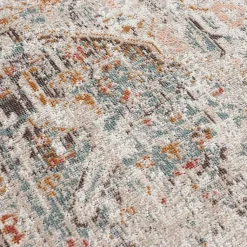 Kirklands Home Outdoor Rugs|Faded Turkish Indoor/Outdoor Area Rug, 7x9 Ivory