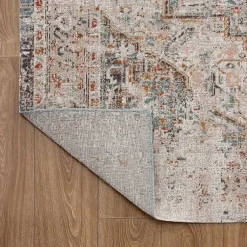 Kirklands Home Outdoor Rugs|Faded Turkish Indoor/Outdoor Area Rug, 7x9 Ivory