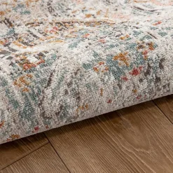 Kirklands Home Outdoor Rugs|Faded Turkish Indoor/Outdoor Area Rug, 7x9 Ivory