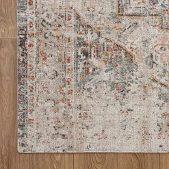 Kirklands Home Outdoor Rugs|Faded Turkish Indoor/Outdoor Area Rug, 7x9 Ivory