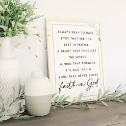 Kirklands Home Wall Quotes & Signs|Faith in God Wood Wall Plaque