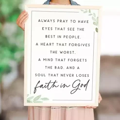 Kirklands Home Wall Quotes & Signs|Faith in God Wood Wall Plaque