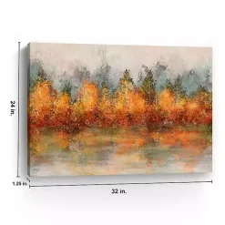 Sale Fall Abstract Canvas Art Print, 32x24 in. Fall