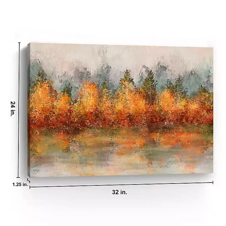 Sale Fall Abstract Canvas Art Print, 32x24 in. Fall