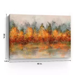 Discount Fall Abstract Canvas Art Print, 40x30 in. Fall