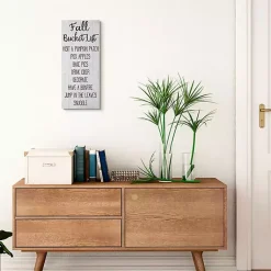 Fall Bucket List Canvas Art Print Fall