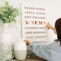 Hot Fall Essentials Framed Wall Plaque Fall