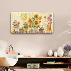 Sale Fall Floral Canvas Art Print Fall