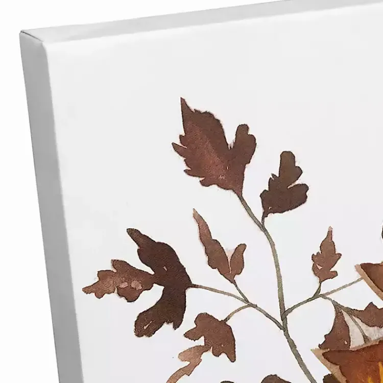 Online Fall Floral in Mason Jar Canvas Art Print Fall