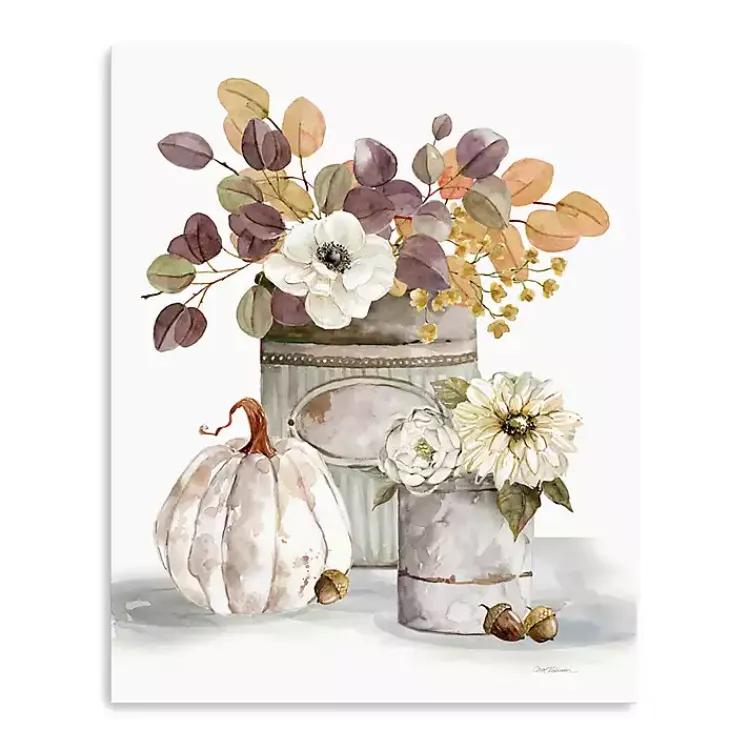 Hot Fall Florals Canvas Art Print, 16x20 in. Fall