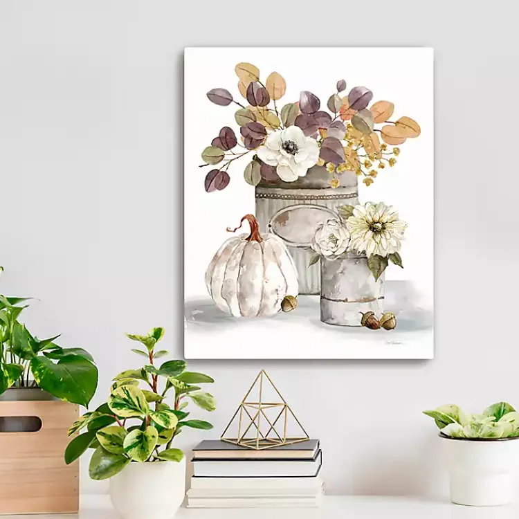Hot Fall Florals Canvas Art Print, 16x20 in. Fall