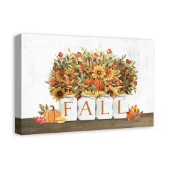 Sale Fall Florals in Jars Canvas Art Print Fall