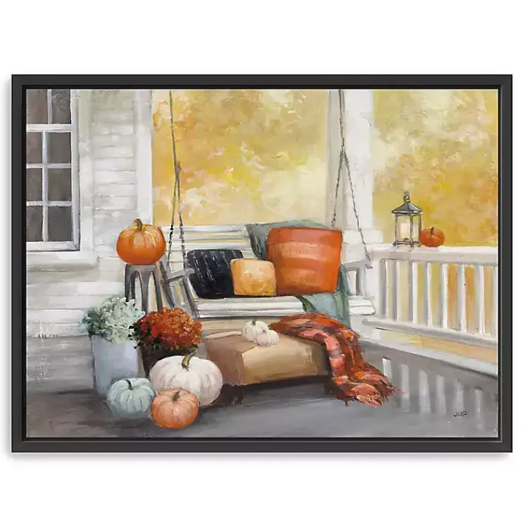 New Fall Porch Swing Canvas Wall Art Fall