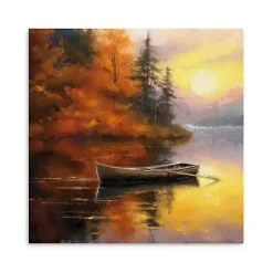 Fall Sunset Canvas Art Print, 20x20 in. Fall
