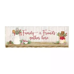 Family & Friends Gather Here Canvas Print Christmas Art & Wall Decor