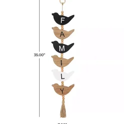 Kirklands Home Wall Quotes & Signs|Family Bird Shaped Wood Wall Sign