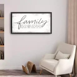 Kirklands Home Wall Quotes & Signs|Family Branches Framed Canvas Art Print, 42x22 in.