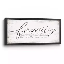 Kirklands Home Wall Quotes & Signs|Family Branches Framed Canvas Art Print, 42x22 in.