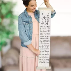 Kirklands Home Wall Quotes & Signs|Family Rules Hanging Wall Plaque