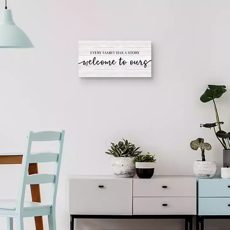 Kirklands Home Wall Quotes & Signs|Family Story Canvas Art Print, 24x12 in.